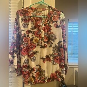 Floral Women's Top - Multicolor